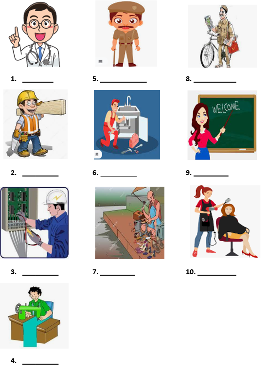 Exploring Community Helpers: People Who Help Us Class 1 EVS Worksheet