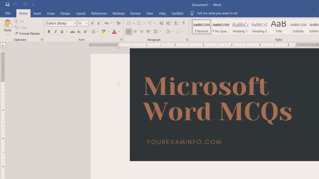 MS Word MCQs